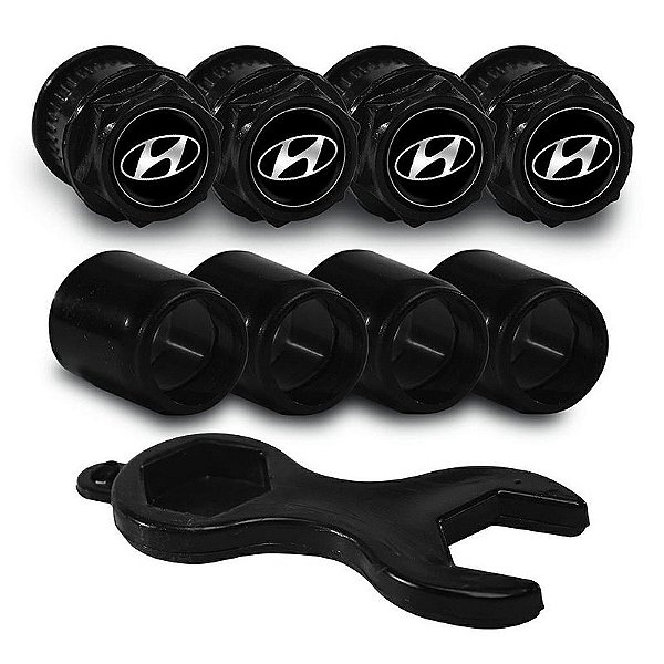 Tampa Bico Válvula Preto Hyundai Creta Hb20 Tucson Elantra