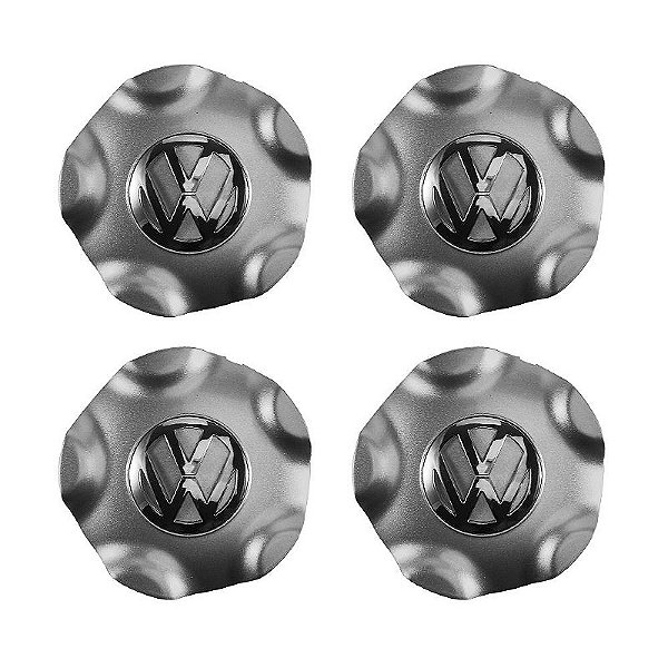 Jogo Calota Central 148mm VW Gol GTI Zunky Zk460 Botom Cromado
