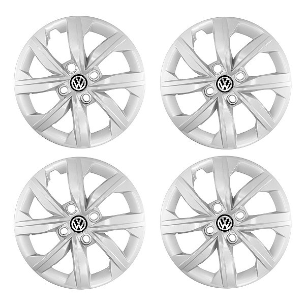 Jogo Calota Aro 14 VW Gol G7 modelo 2019/2020 Prata