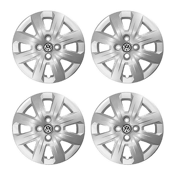 Jogo Calota Aro 14 VW Saveiro 2014/2016 Prata