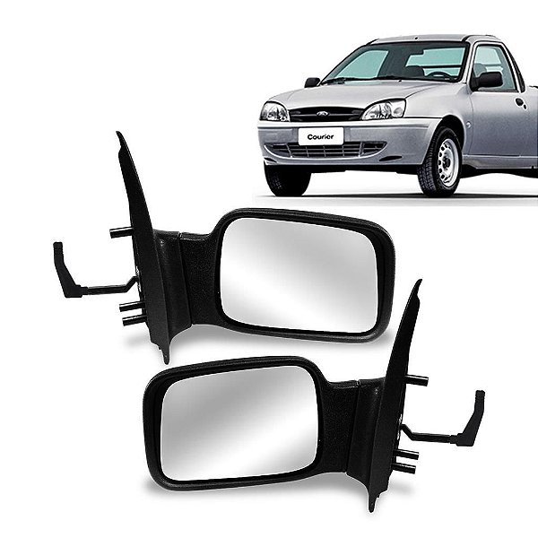 Par Retrovisor Pick-Up Ford Courier 1997 a 2013 com controle