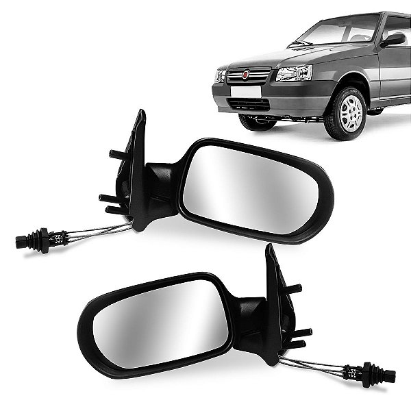 Par Retrovisor Fiat Uno Fire Flex 2006 a 2011 4P com Controle