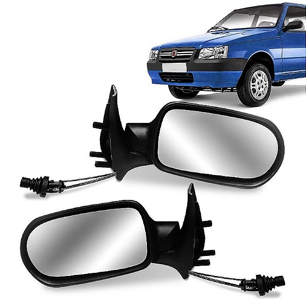 Par Retrovisor Fiat Uno Fire Flex 2006 a 2011 2P com Controle