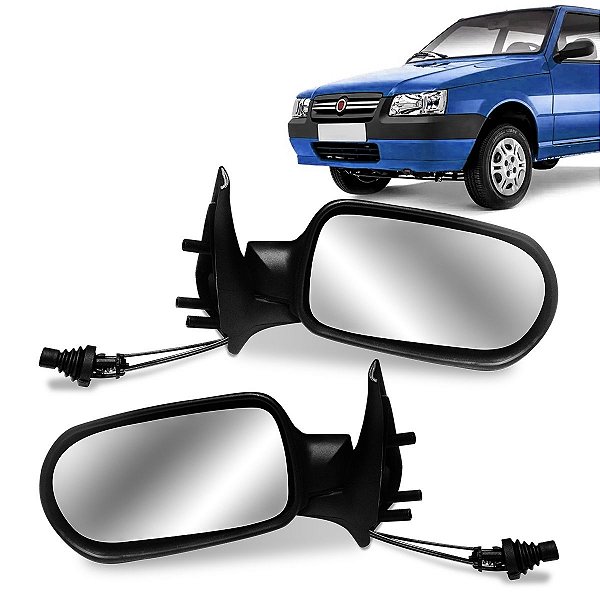 Par Retrovisor Fiat Uno Fire Flex 2006 a 2011 2P com Controle