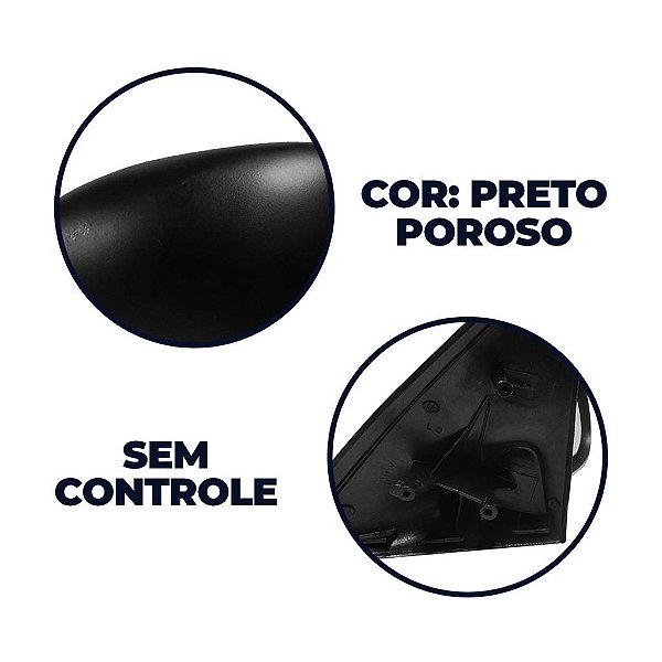 Par Retrovisor Gol Saveiro Bola 4 portas 1995 1999 s/controle