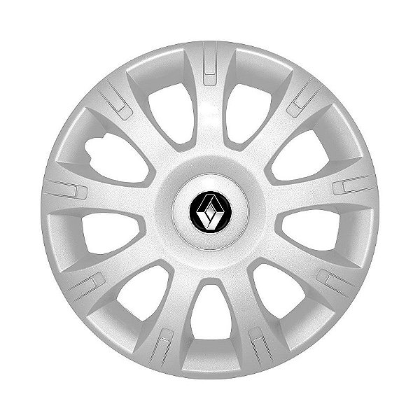 Calota Aro 14 Renault Sandero 2009 a 2013 Prata