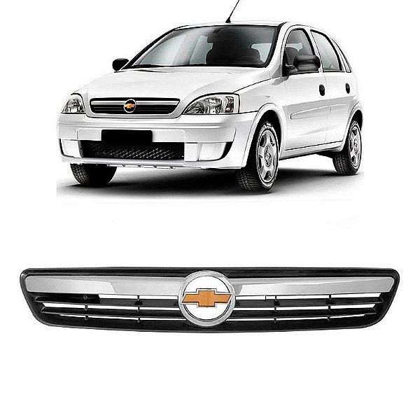 Grade Dianteira Completa Corsa Montana 2008 a 2012 + Emblema Dourado