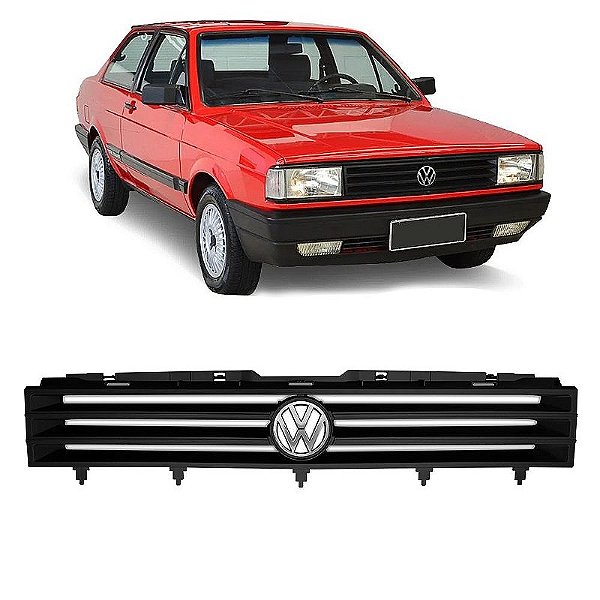 Grade Dianteira VW Gol GTS Parati Voyage 1987 a 1990 Com Emblema Cromado