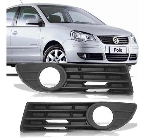 Par Grade Para-choque Vw Polo 2007 a 2012 C/furo Milha