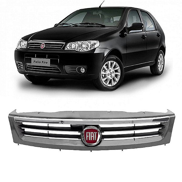 Grade Dianteira Fiat Palio 2004 a 2008 Celebration Primer + Emblema