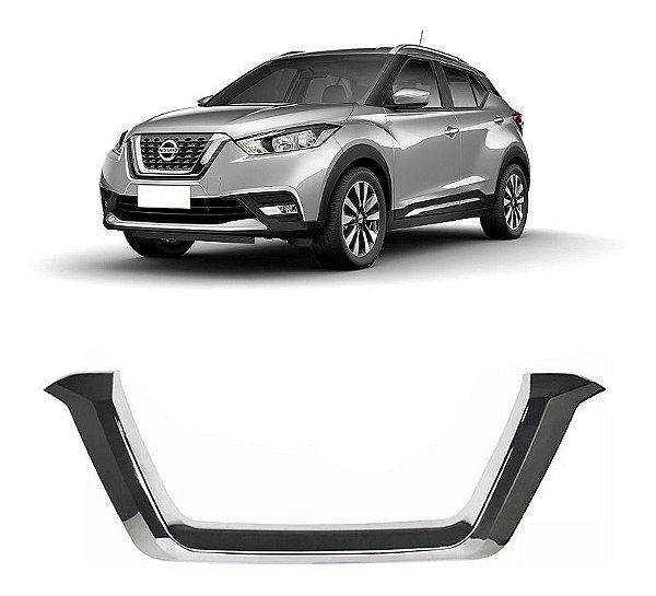 Aplique Moldura Friso Dianteiro Grade Nissan Kicks PCD