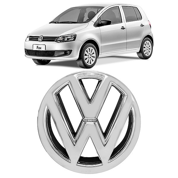 Emblema Cromado Grade Dianteira Vw Fox Spacefox 2010 A 2015