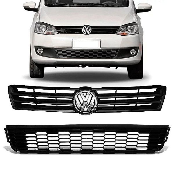 Kit Grade Superior + Inferior Vw Fox 2010 2011 2012 Emblema