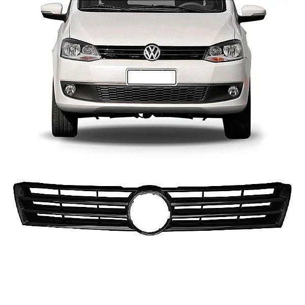 Grade Dianteira Vw Fox 2010 2011 2012 Preta Black Piano