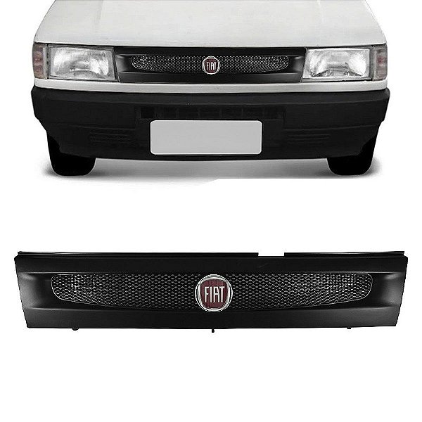 Grade Dianteira Frontal Uno Fire Fiorino 1991 a 2004 + Emblema Fiat