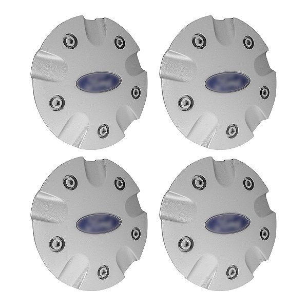 Jogo Calota Central 149mm Centro Roda Liga Leve Ford Focus 2005 a 2009