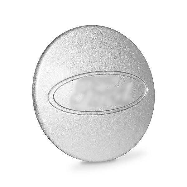 Calotinha 69mm Centro de Roda Ford Fiesta Focus Ghia Glx Prata