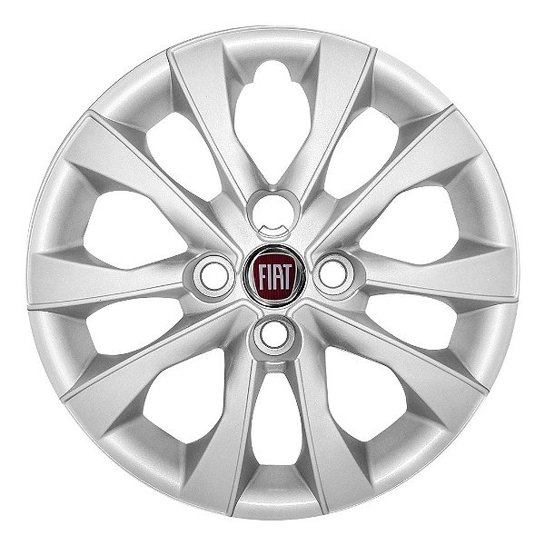 Calota Aro 14 Novo Fiat Mobi 2021 2022 Easy Like. Prata
