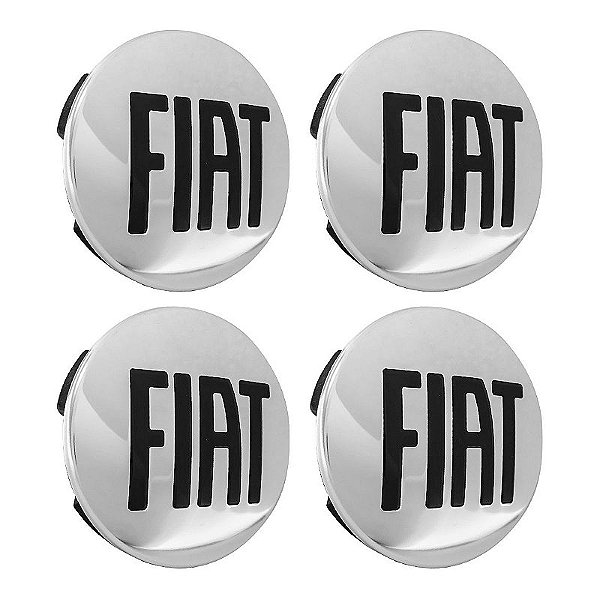 Jogo Calotinha 60mm Centro de Roda Fiat Freemont Toro Cromado