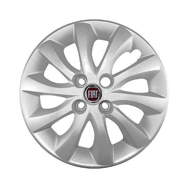 Calota Aro 15 Fiat Idea modelo 2014/2016 prata