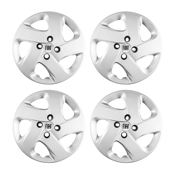 Jogo Calota aro 14 Fiat Mobi 2017/2020 prata