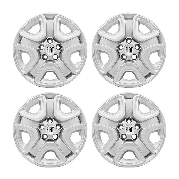 Jogo Calota aro 16 Fiat Toro 2021/2022 prata