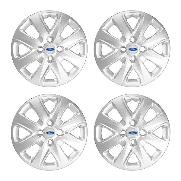 Jogo Calota Aro 14 Ford Ka+ Ka 2015/2018 prata