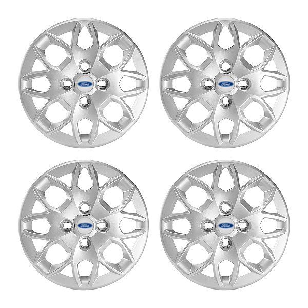 Jogo Calota Aro 14 Ford Ka+ Ka Sedan 2015/2018 prata