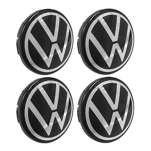 Jogo Calotinha 56mm Centro de Roda Volkswagen Nivus