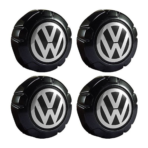 Jogo Calotinha Calota Central VW Saveiro Tropper Grafite Dark