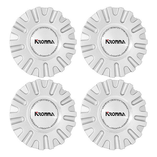 Jogo Calota Central Roda Esportiva KR-1560 emblema Kromma