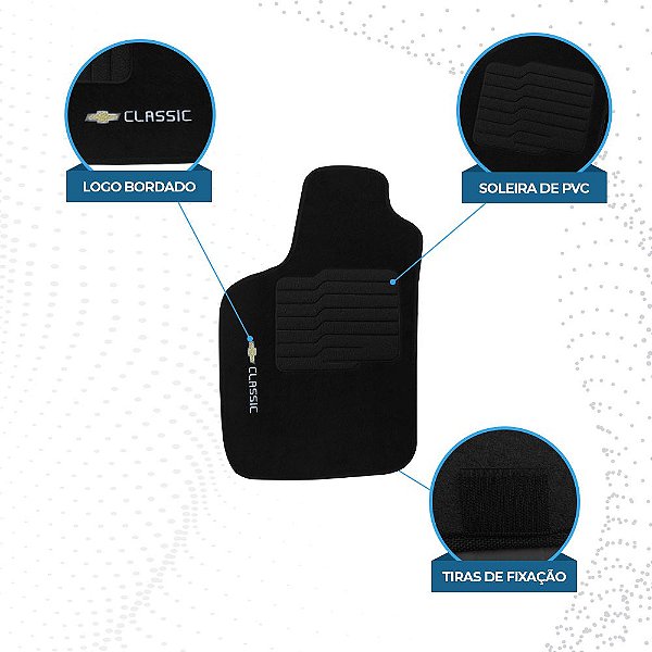 Tapete Carpete Chevrolet GM Corsa Classic 2003 a 2015