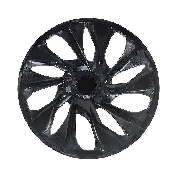 Calota Esportiva Aro 14 DS4 Prata Chevrolet emblema resinado preto