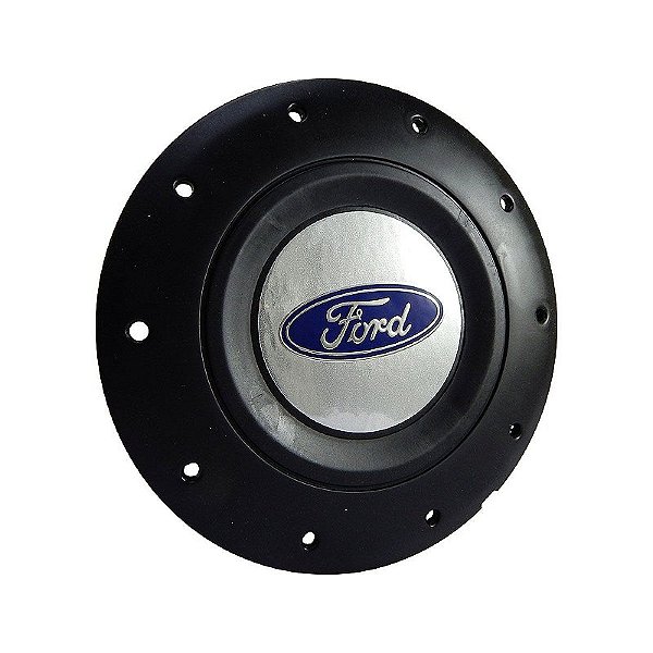 Calota Central Roda de Ferro Ford Emblema Prata Modelo Amarok aros 13 14 15