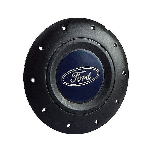 Calota Central Roda de Ferro Ford Emblema Azul Modelo Amarok aros 13 14 15