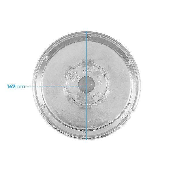 Calota Central 147mm Scorro S172 S181 Fiat Vermelha