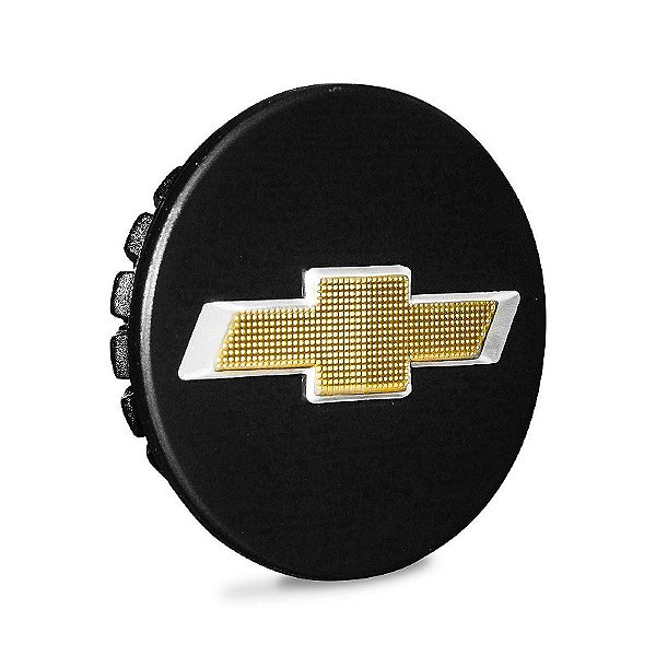 Calotinha 58mm Centro de Roda GM Onix Cruze Agile Cobalt Prisma 20 garras Preta