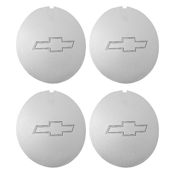 Jogo Calota Central 150mm Chevrolet Monza SL/E 1989 Prata