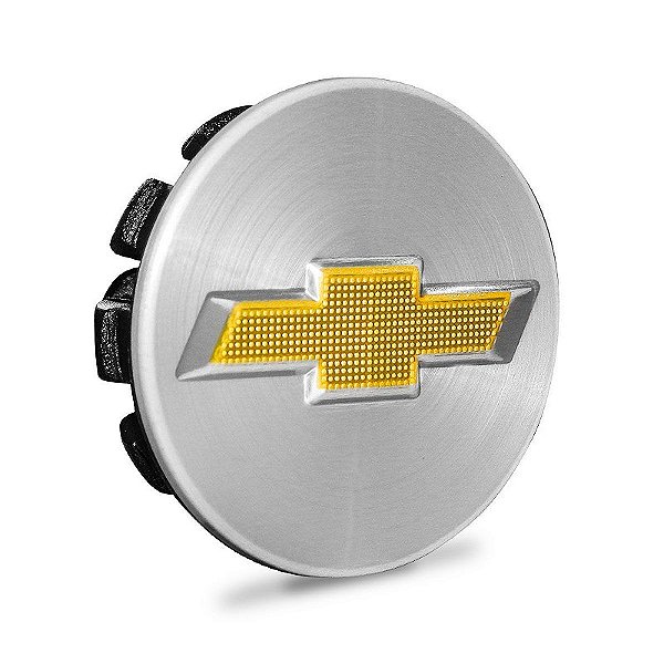 Calotinha 52mm Centro de Roda GM Cruze Sonic Tracker Escovada