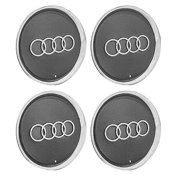 Jogo Calota Central Audi A3 1999 a 2006 Grafite aro 15