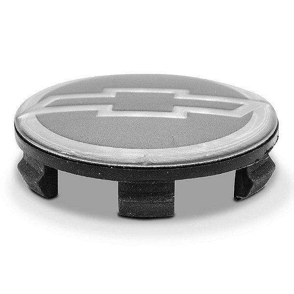 Calotinha 56mm Centro de Roda Scorro Emblema GM Cinza