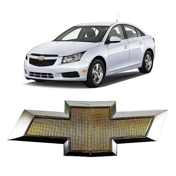 Emblema de Grade GM Cruze 2011 a 2015 Dourado