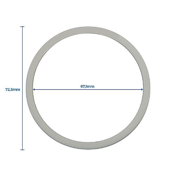 Jogo Anel Centralizador 72,5mm Kia e Hyundai para Kromma KRMAI Mangels Vaska
