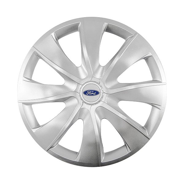 Calota Esportiva aro 14 Prime Prata emblema Ford Prata