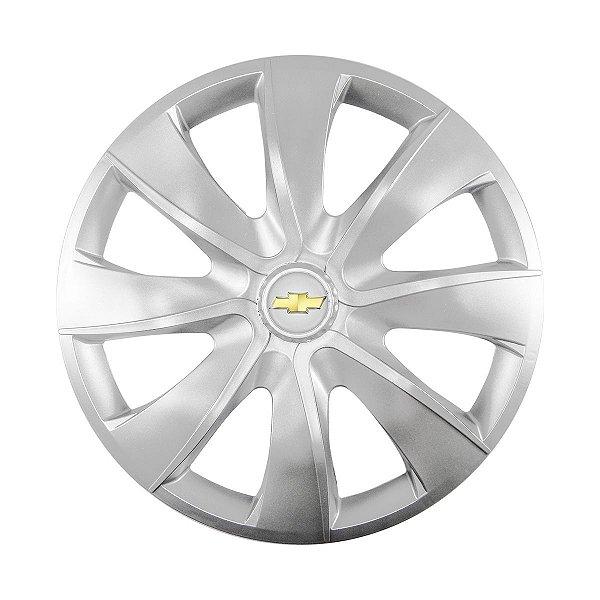 Calota Esportiva aro 14 Prime Prata emblema GM Prata