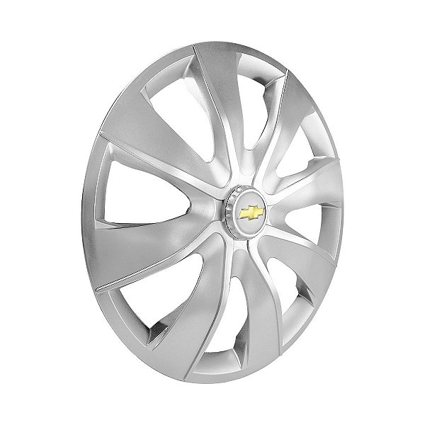 Calota Esportiva aro 14 Prime Prata emblema GM Prata