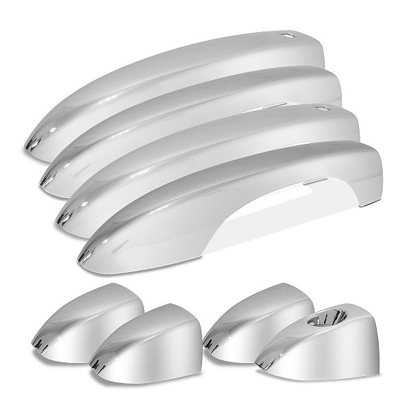 Aplique Cromado de Maçanetas Jeep Compass 2017 a 2022