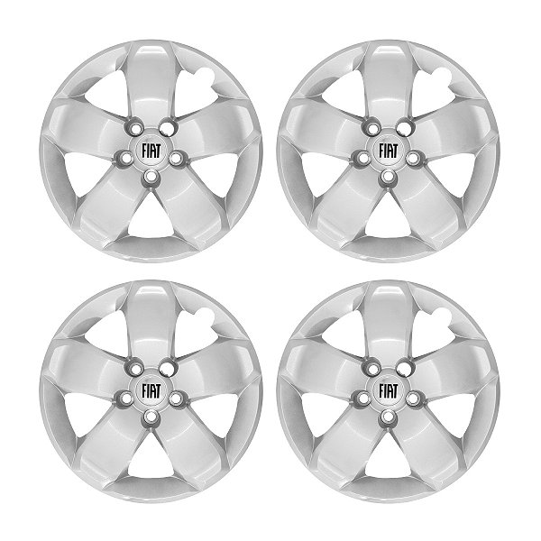 Jogo Calota aro 16 Fiat Toro 2017/2020 prata
