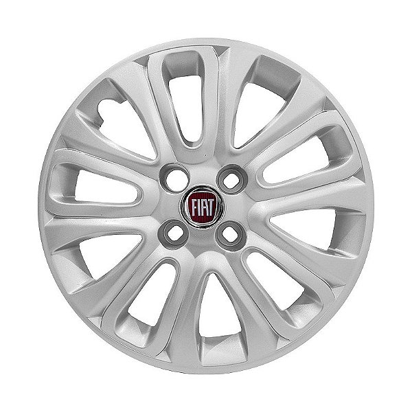 Jogo Calota aro 15 Fiat Punto 2015/2016 prata