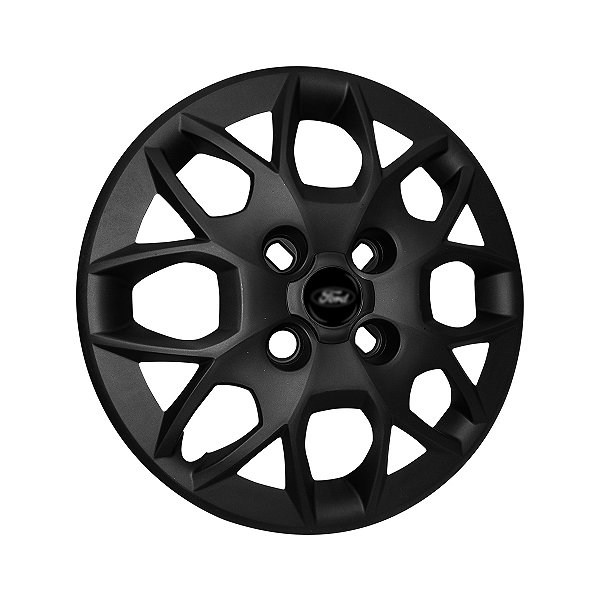 Calota Aro 14 Preto Fosco Ford Focus 2008 2009 2010 Resina
